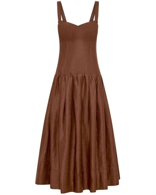 Nicholas Brown Makenna Linen Dress