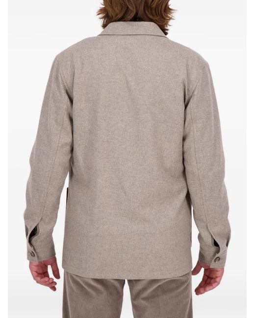 Tagliatore Gray Double-Breasted Patch-Pocket Blazer for men