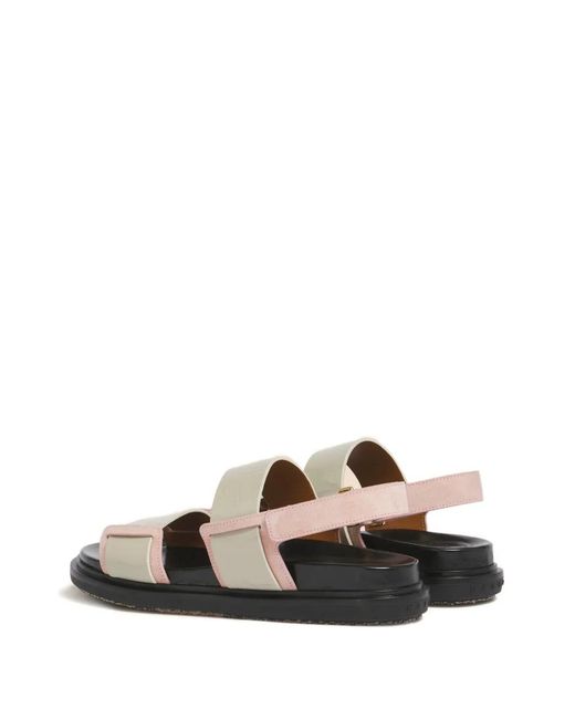 Marni Multicolor Fussbett Double-Strap Sandals
