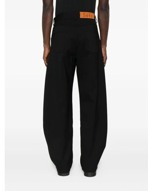 Séfr Black Oktai Trousers for men