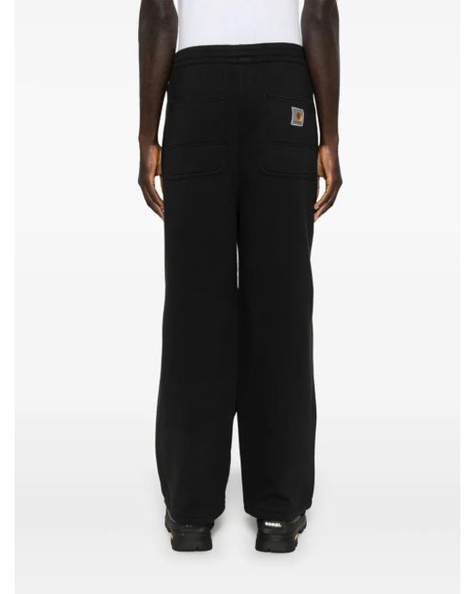 Carhartt Black Logo-Patch Track Pants for men