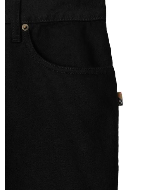 Vaqueros con aplique EKD Burberry de hombre de color Black