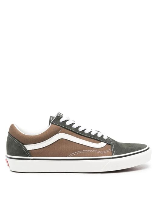 Vans White Old Skool Suede Sneakers for men
