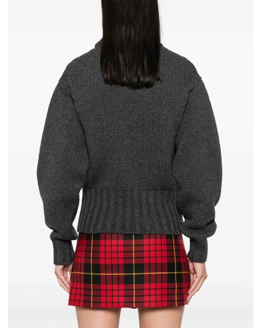 Alexander McQueen Black Pullover Mit Rundhalsausschnitt