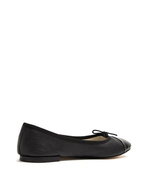 Repetto Black Flora Ballerina Shoes