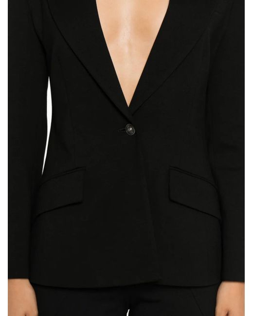 Versace Jeans Couture ノッチドラペル シングルジャケット Black