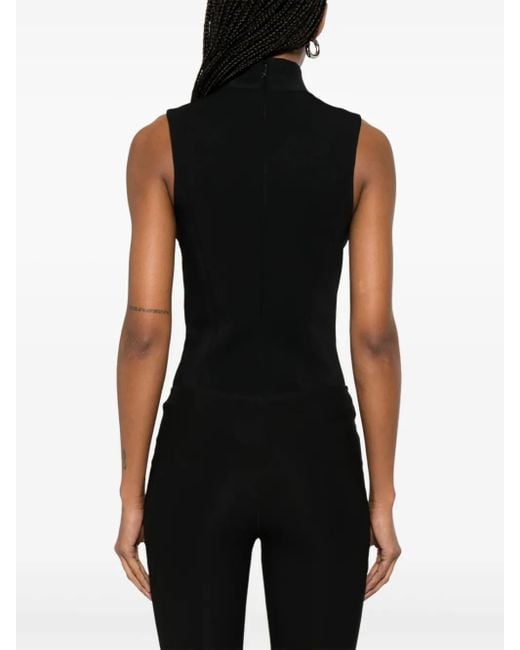Mugler カットアウト ロンパース Black