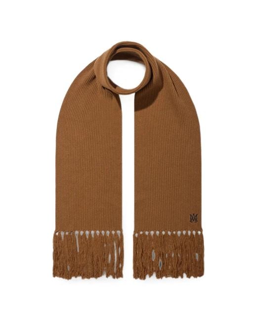 Amiri Brown Ma Scarf for men