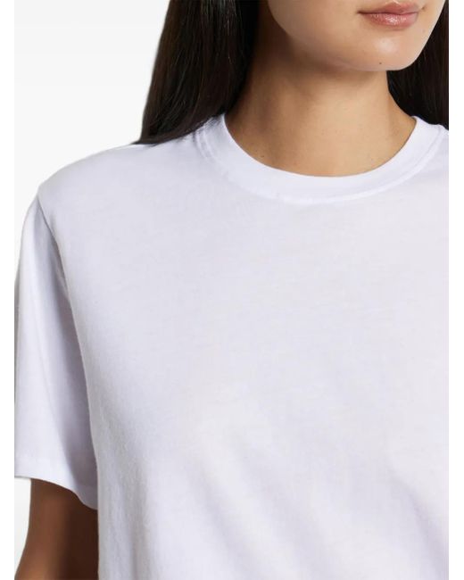 Majestic Filatures T-Shirt Met Ronde Hals in het White