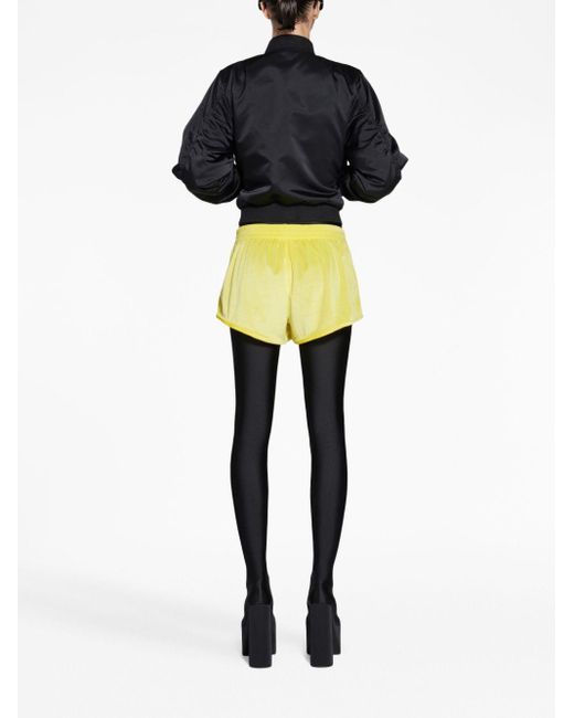 Balenciaga Yellow Shorts mit elastischem Bund