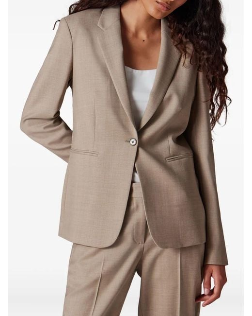 Paul Smith Natural Buttoned Blazer