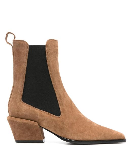 Paris Texas Brown 60Mm Heeled Ankle Boots