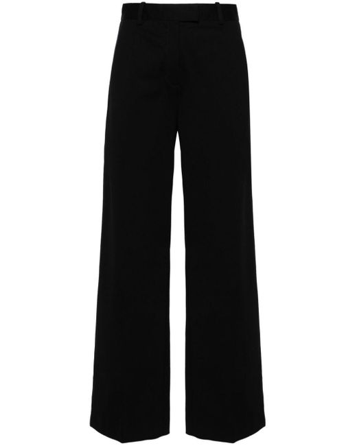 Circolo 1901 Black Straight-leg Jersey Trousers
