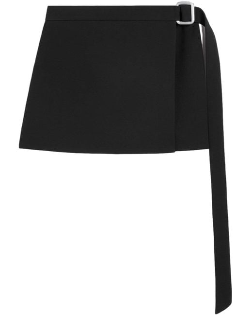 Minifalda cruzada AMI de color Black