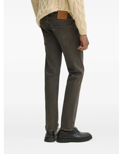 Levi's Brown 502 Logo-Patch Jeans for men