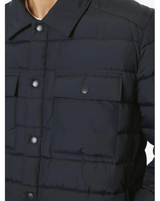 Marc O' Polo Blue Flap-Pocket Quilted Jacket for men