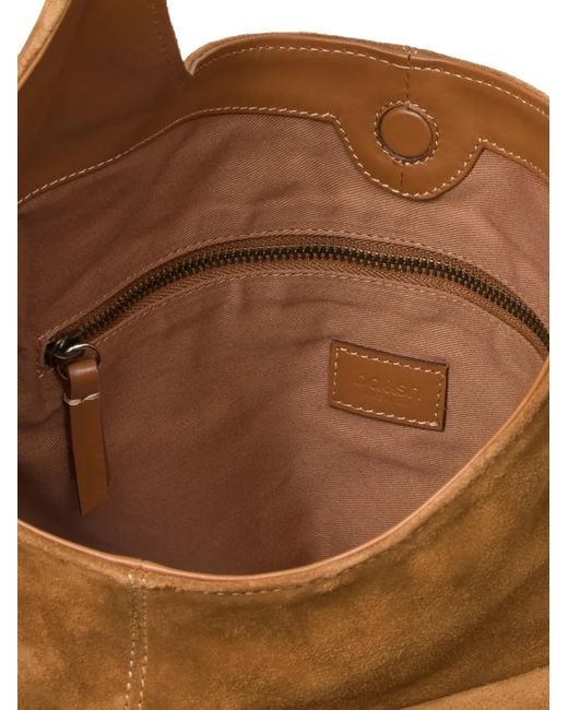 Ba&sh Brown You You Suede Shoulder Bag