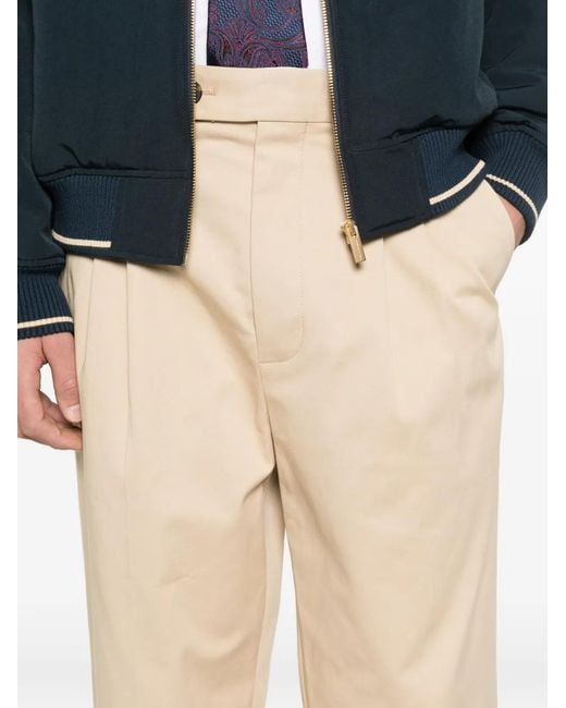 Drole de Monsieur Natural Pleated Trousers for men