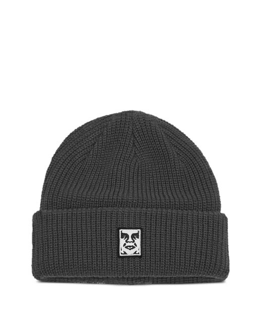 Berretto Mid Icon Con Applicazione di Obey in Black da Uomo
