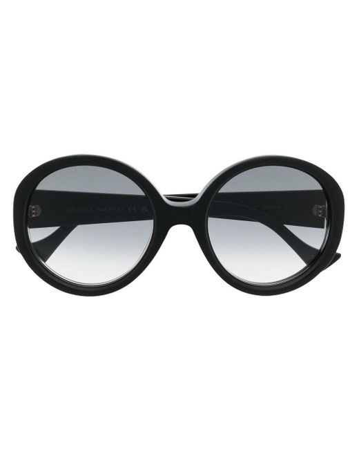 Gucci Jackie O Frame Sunglasses in Black | Lyst