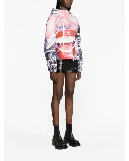 DIESEL Multicolor Smiley Face-Print Jacket