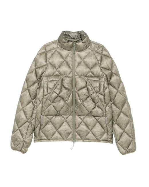 メンズ Roa Diamond-quilted Hooded Jacket Natural