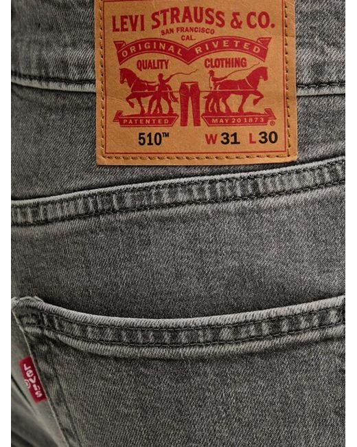 Levi's Gray Five-Pocket Jeans for men