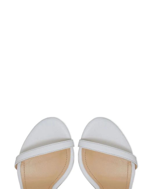 SMILING SHOES White 90Mm Lolas Ankle-Strap Pumps