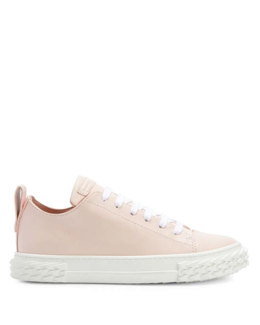 Giuseppe Zanotti Pink Logo-Patch Low-Top Trainers