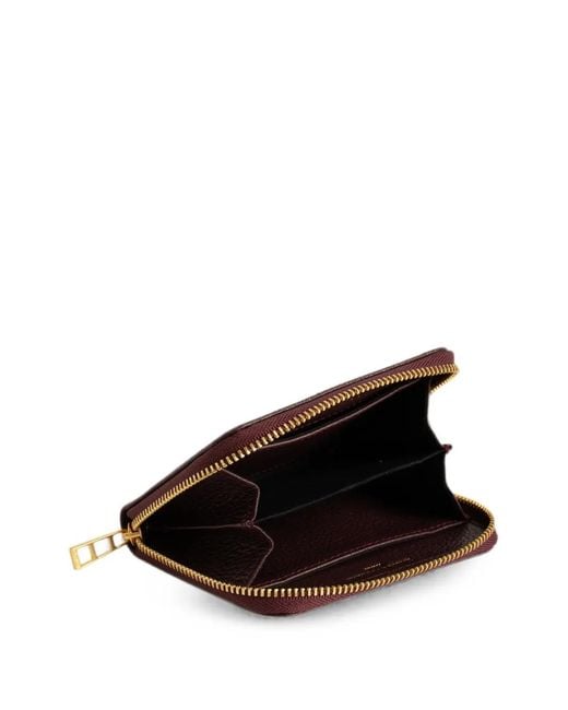 Zadig & Voltaire Purple Mini Zv Grained Leather Wallet