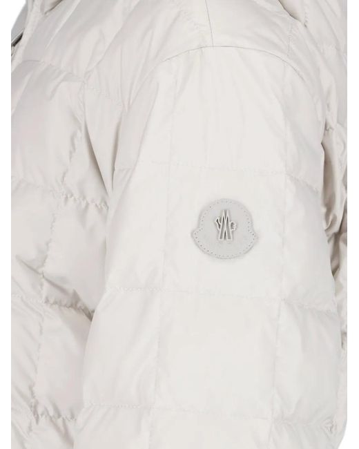 Moncler White Tahrir Quilted Hooded Jacket for men