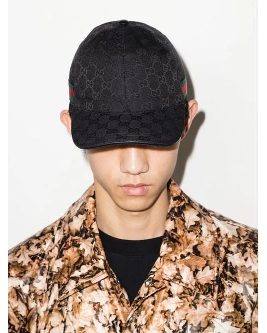 Gucci Gray Gg Supreme Web Baseball Cap