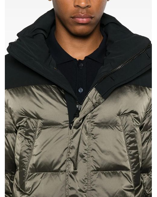 Paul & Shark Black Hooded Padded Parka for men