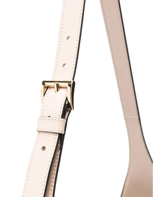 Prada Natural Triangle Logo Shoulder Bag