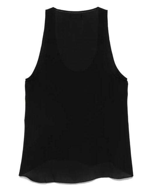 Wardrobe NYC Black Silk Tank Top