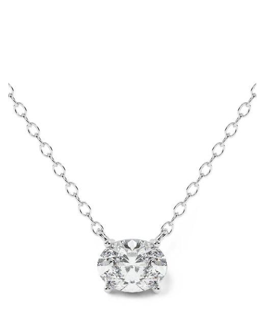 Diamond Essentials White Oval-Diamond Necklace
