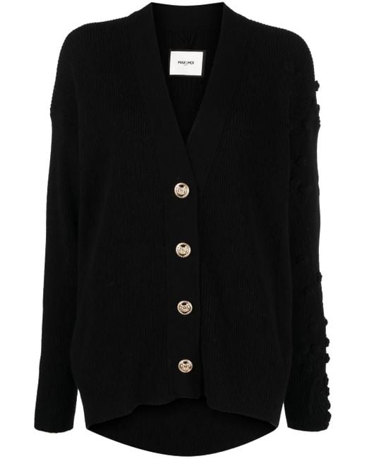 Max & Moi Kasjmier Vest in het Black