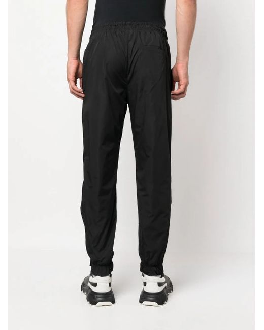 Philipp Plein Black Logo-Patch Track Pants for men