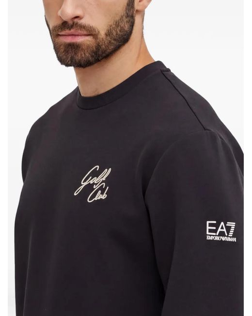 EA7 Blue Crewneck Sweatshirt for men