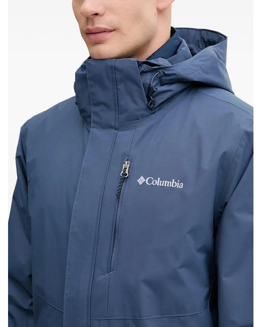 Columbia Blue Element Blocker Iii Hooded Zip Jacket for men