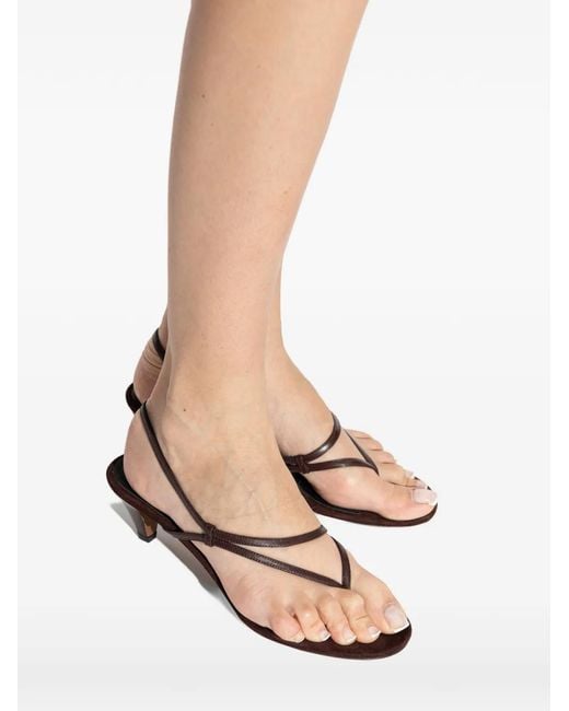 Neous White Safi Open-Toe Leather Sandals