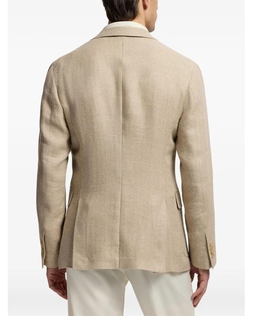 Ralph Lauren Natural Hadley Herringbone Blazer for men