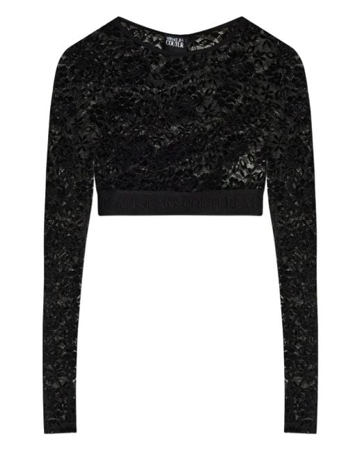 Top di Versace Jeans Couture in Black