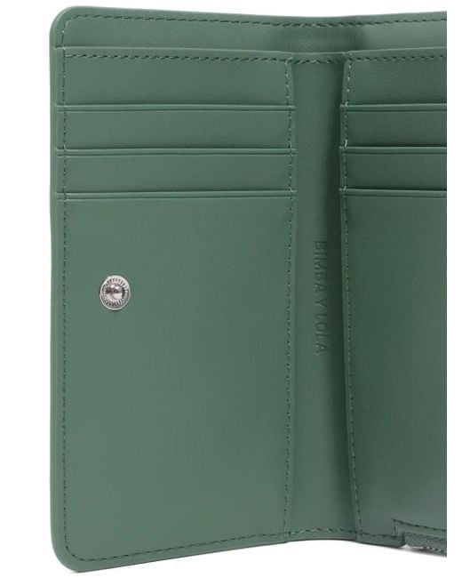 Bimba Y Lola Green Portemonnaie mit Kroko-Effekt