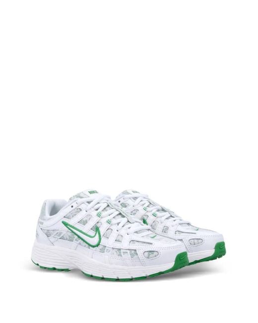 Nike White P-6000 Patterned Sneakers