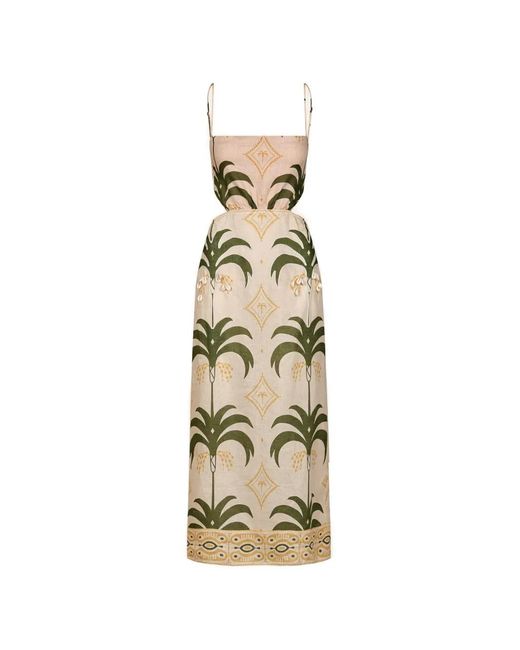 Johanna Ortiz Women's Metallic Linen Tactile Winds Maxi Dress -  www.ice4pros.com.br