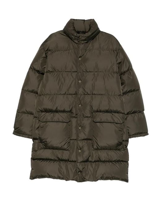 Aspesi Gray Moschino Button-Fastening Padded Coat for men