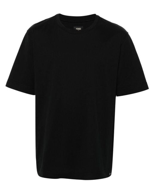 Fendi T-shirt Met Tekst in het Black voor heren