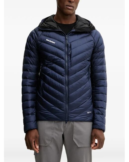 Mammut Blue Quilted-Pattern Padded Jacket for men