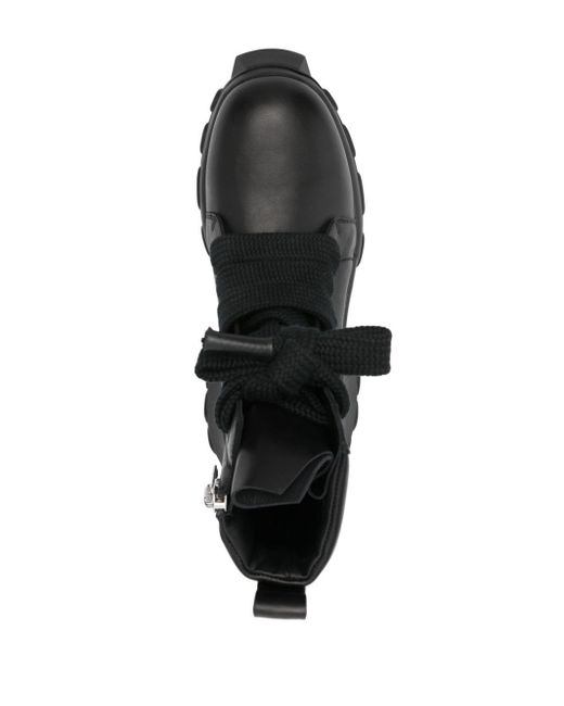 Rick Owens Black Jumbo Bozo Ankle Boots for men